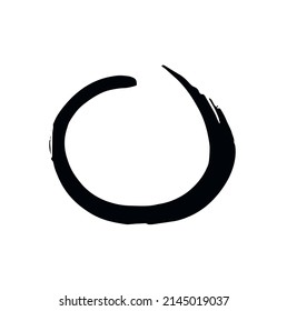 Set of brushes isolated on white background,collection of brush strokes,watercolor designs and dirty textures,circle,creative concept art vector illustration