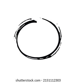 Set of brushes isolated on white background,collection of brush strokes,watercolor designs and dirty textures,circle,creative concept art vector illustration