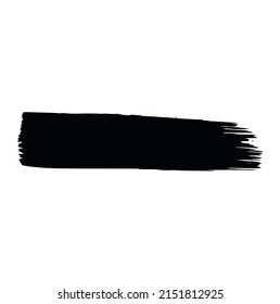 Set of brushes isolated on white background, collection of brush strokes, watercolor designs and dirty textures. creative concept art vector illustration