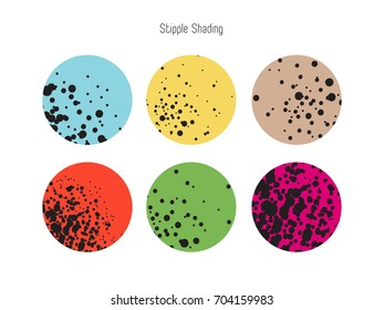 Set of brushes for stipple shading