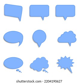 set bubble speak on white background. Vector illustration
