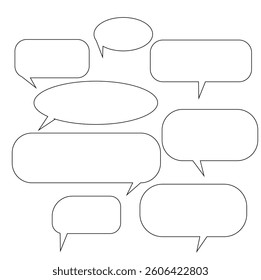 set bubble talk, speech box, communicate