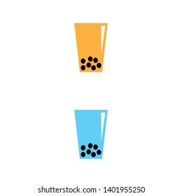 a set of bubble tea icons