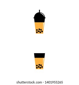 a set of bubble tea icons