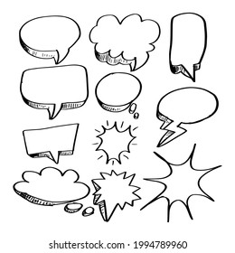 Juego de palabras de globos de burbujas en ilustración de fondo blanco