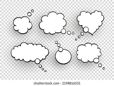 Set of bubbles. Dreams and thoughts.