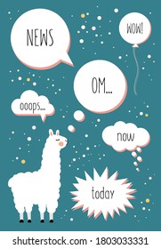Set of the bubbles speech different shapes
