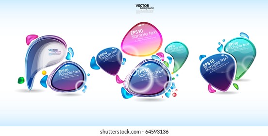 set bubbles for speech.vector eps10