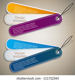 Conjunto de burbujas, pegatinas, etiquetas, etiquetas. Plantilla de vector
