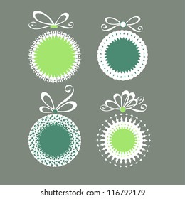 Conjunto de burbujas, pegatinas, etiquetas, etiquetas. Plantilla de vector