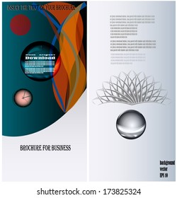 Set of bubbles, tapes,  crowns, for brochure business.  vector template of business brochure.  vector. eps 10