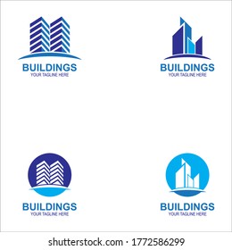 Set of Building and Construction Logo Vector Design. Real Estate Logo