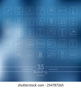 Set of building icons