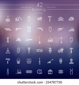 Set of building icons
