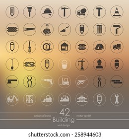 Set of building icons
