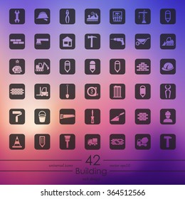 Set of building icons