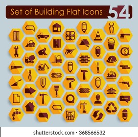 Set of building icons