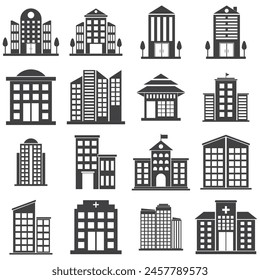 conjunto de iconos de construcción Ilustración vectorial