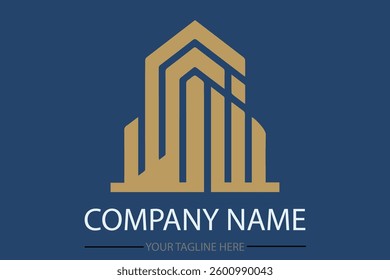 Set of building logo design inspiration. Professional Building Logo Design for Company, Modern Architecture, Branding, Corporate Identity
