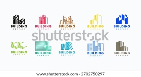 Set of building logo design inspiration