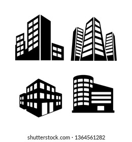 Set of Building and real estate city logo