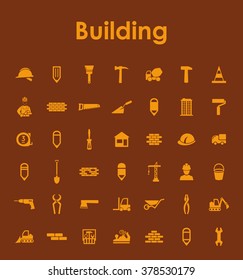 Set of building simple icons