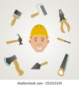 set of building tools