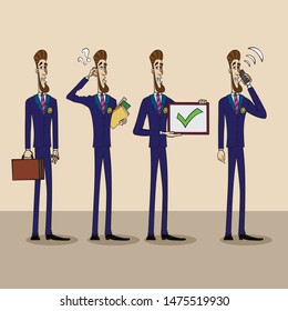 Set of buisnessmen figures for your projects, site or print products