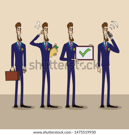 Set of buisnessmen figures for your projects, site or print products