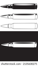 Set of Bullet icon, logo on a white background. Vector illustration.