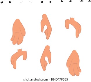 A set of bunch of different Eyes and hands so u can use it in your 2d animation and express different emotions for your character  u can use it with after effect 