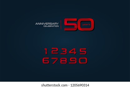 set and bundle anniversary logo vector illustration, can be use as logo for birthday, company anniversary flyer and brochure