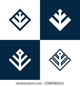 set and bundle nautical and marine icon symbol logo vector illustration design