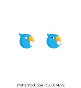 set bundle parrot vector logo 