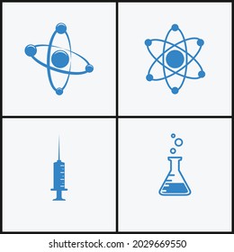 set bundle science logo design 