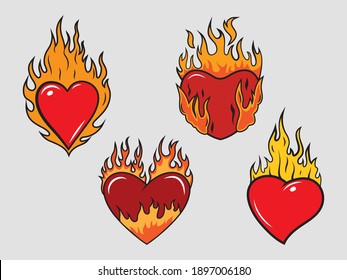 2,810 Flaming Heart Tattoo Images, Stock Photos & Vectors | Shutterstock
