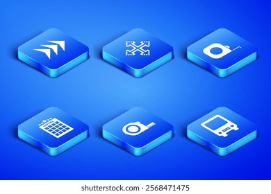 Set Bus, Arrow, Roulette construction, Hotel building, Pixel arrows four directions and  icon. Vector