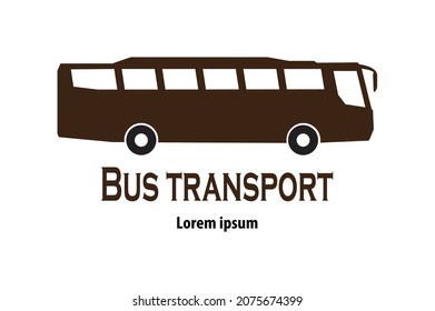 Set of bus icon vector. Colorful, flat, isolated on white. 