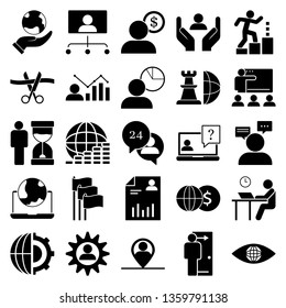 The set of business - abilities, development, brain, brainstorm, distance, job, eye, global, business, management, agreement, deal, find, human, business, hierarchy