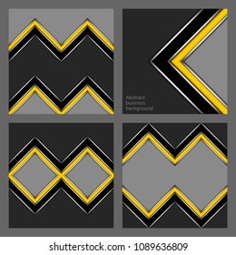 Set of business backgrounds