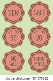 Set of business badges and labels