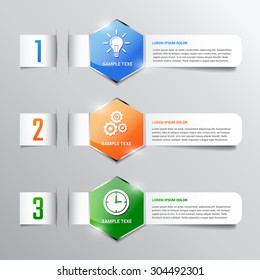 Set of business banners . infographic vector 
