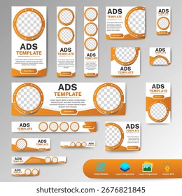 Set of Business banners template layout design. multipurpose banners bundle and editable. vector
