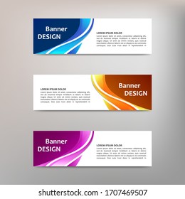 Set of business banners, vecor abstract design