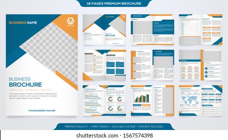 Business Booklet Template Vector Free Download