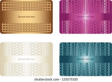 set of business card