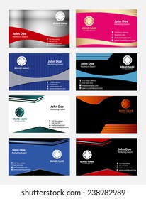 Set of Business card