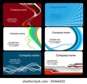 Set of business card any colour