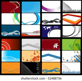 Set of business card any colour