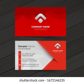 Set of сorporate business card graphic design.